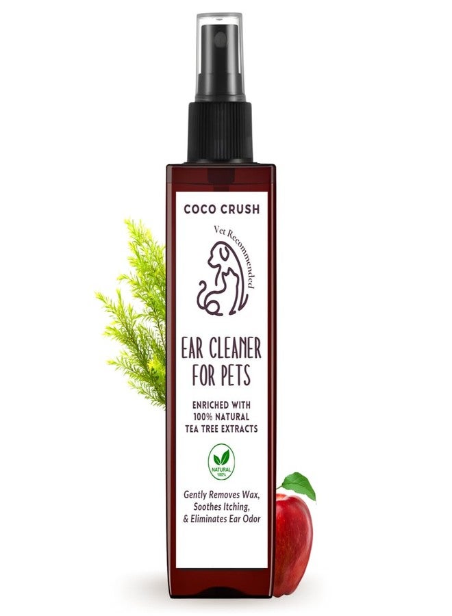 Coco Crush 100% Natural Pet Ear Cleaner-Fastest Itch Relief&Squeaky Clean Ears|for Dogs and Cats|Effective&Gently Removes Dirt&Wax|Prevents Ear Discharge&Odour,Treats Ear Mites(50Ml) - Image 1